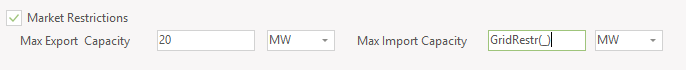 Market restrictions