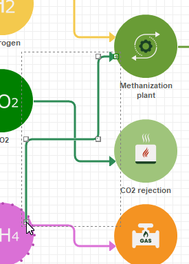 Change fuel by moving connection