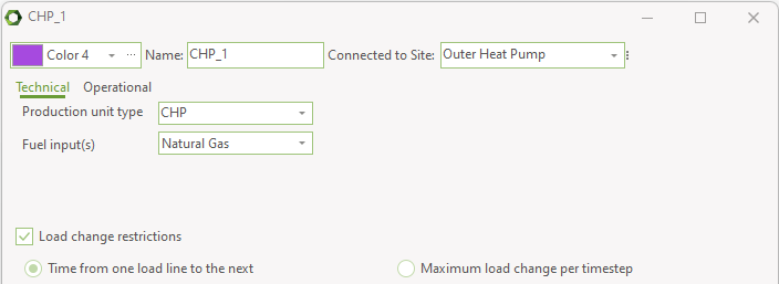 Load change restrictions