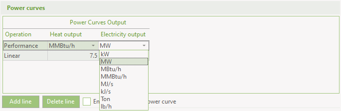 Selection of measuring unit