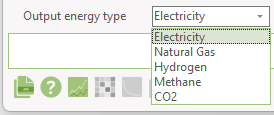 Output energy type