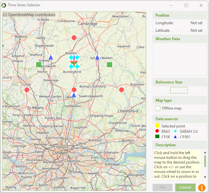 Online data map example